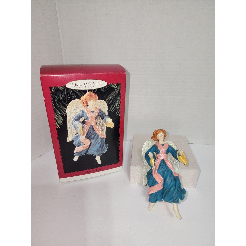 Hallmark Keepsake Christmas Tree Ornament Glad Tidings Angel Dated‎ 1996